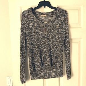 NWT V-Neck Brown & White Sweet Romeo Sweater